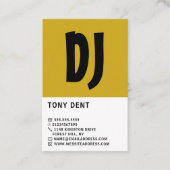Modern Bold, Professional DJ Visitekaartje (Voorkant)