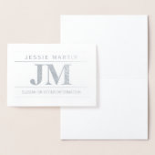 Modern Bold Professional | Grijs & Zilver Blank Folie Kaarten (Display)