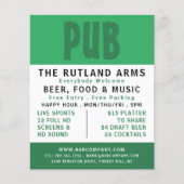 Modern Bold, Pub/Brewery Adverteren Flyer (Voorkant)