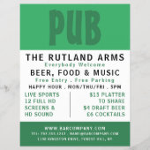 Modern Bold, Pub/Brewery Adverteren Flyer (Voorkant)