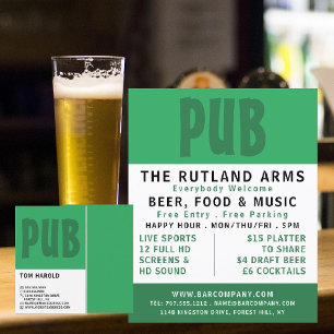 Modern Bold, Pub/Brewery Adverteren Flyer