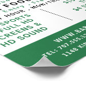 Modern Bold, Pub/Brewery Adverteren Poster (Hoek)