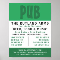 Modern Bold, Pub/Brewery Adverteren
