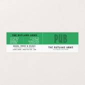 Modern Bold, Pub/Brewery, Gedetailleerd Visitekaartje (Buitenkant ongevouwen)