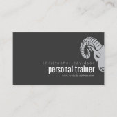 Modern Bold Rams Head Offset Visitekaartje (Voorkant)