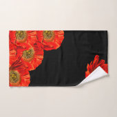 Modern Bold Red Poppy Flowers Bad Handdoek (Handdoek)