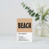 Modern Bold, reisagent Visitekaartje (Staand voorkant)