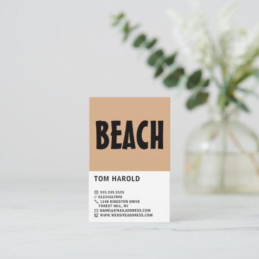 Modern Bold, reisagent Visitekaartje (Staand voorkant)