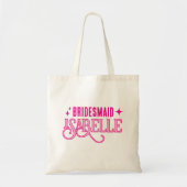 Modern Bold Retro Bruidsmeisje Gift Tote Bag (Voorkant)