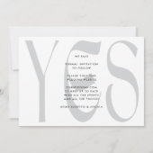 Modern Bold Retro Open Bar FullBleed Photo Wedding Save The Date (Achterkant)