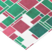 Modern Bold Rood en Groen Kerstmis Mondriaan Tafelkleed (Gekanteld)