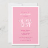 Modern Bold Roze Magenta bruiloft Vrijgezellenfees Kaart (Voorkant)