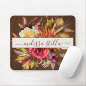 Modern Bold Rustic Floral | Girly Gift Muismat (Met muis)