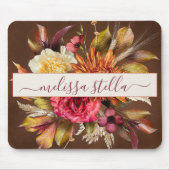 Modern Bold Rustic Floral | Girly Gift Muismat (Voorkant)