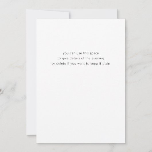 modern bold script  photo bachelorette Invitation  Kaart (Achterkant)