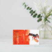 modern Bold Seafood Lobster Design Visitekaartje (Staand voorkant)