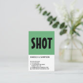 Modern Bold, Snooker Club, Pool/Snooker Player Visitekaartje (Staand voorkant)