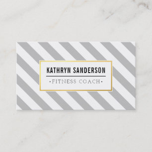MODERN BOLD streep goud logo embleem bord grijs Visitekaartje