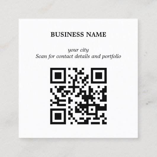 Modern Bold Stripes Green Deep Red QR code Vierkante Visitekaartje (Achterkant)