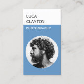 Modern Bold Stylish Typography Photographer Visitekaartje (Voorkant)