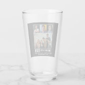 Modern Bold Typografie 4 Foto Collage Afstuderen Glas (Achterkant)