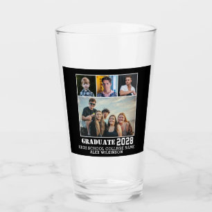 Modern Bold Typografie 4 Foto Collage Afstuderen Glas