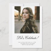 Modern Bold Typografie Klasse van 2024 Afstuderen Kaart (Achterkant)