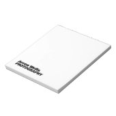 Modern Bold Typografie Notitieblok (Linkerzijde)