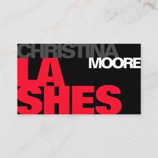 Modern Bold Typografie Script Logo Sjabloon Cool Visitekaartje (Voorkant)