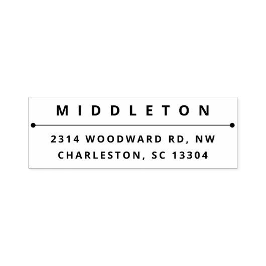 Modern Bold Typografie Zelfinktende Stempel (Design)