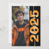 Modern Bold Typography Afstudeerder aangekondigd Kaart (Voorkant)