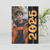 Modern Bold Typography Afstudeerder aangekondigd Kaart (Staand voorkant)