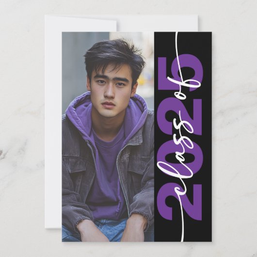 Modern Bold Typography Afstuderen aangekondigd Kaart (Voorkant)