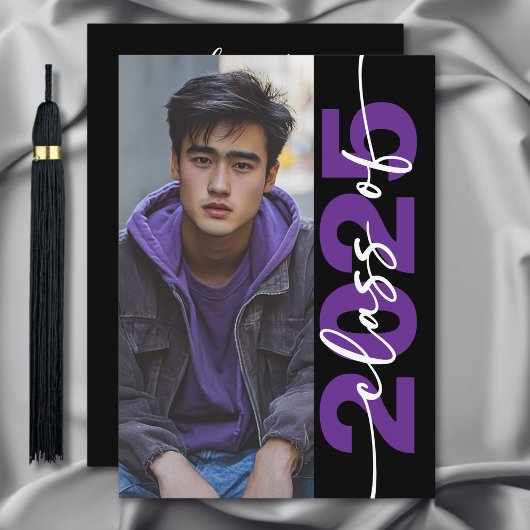 Modern Bold Typography Afstuderen aangekondigd Kaart