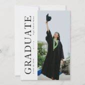 Modern Bold Typography Afstuderen Kaart (Voorkant)