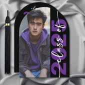 Modern Bold Typography Arch Afstudeerder aankondig Kaart