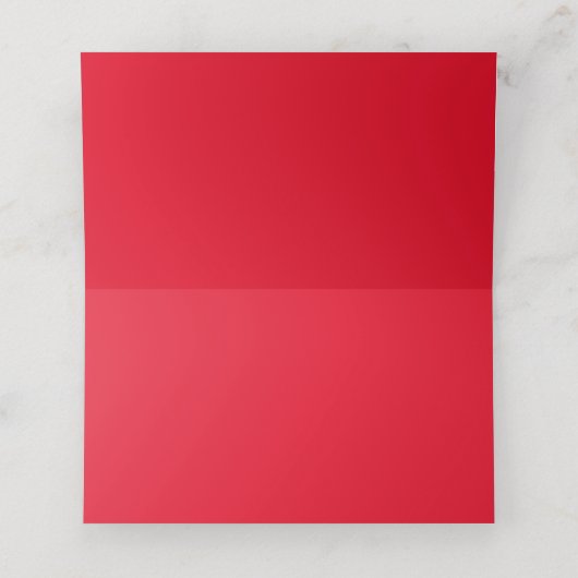 Modern Bold Typography Bright Red and Pink Wedding Plaatskaartje (Binnenkant ongevouwen)