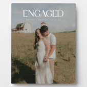 Modern Bold Typography Engagement Photo  Fotoplaat (Voorkant)