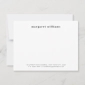 Modern Bold Typography Naam Kantoor Notitiekaartje (Voorkant)