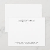 Modern Bold Typography Naam Kantoor Notitiekaartje (Voorkant / Achterkant)