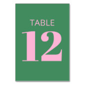 Modern Bold Typography Pink Green Bat Mitzvah Kaart (Achterkant)