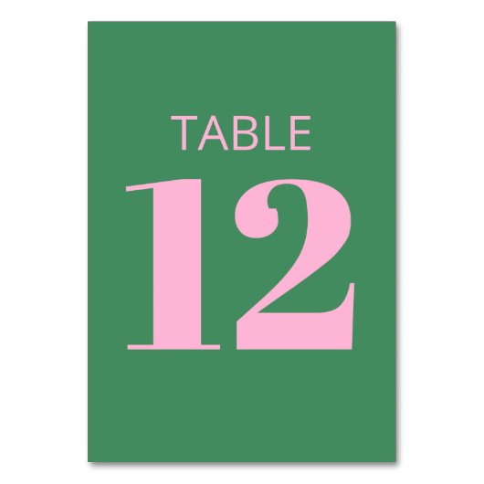 Modern Bold Typography Pink Green Bat Mitzvah Kaart (Voorkant)