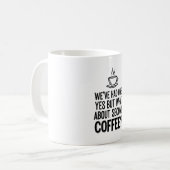 Modern Bold Typography Second Coffee Quote Mug Koffiemok (Voorkant links)