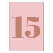 Modern Bold Typography Terracotta and Pink Wedding Kaart (Achterkant)