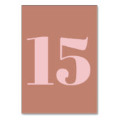 Modern Bold Typography Terracotta and Pink Wedding Kaart (Voorkant)