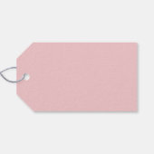 Modern Bold Typography Terracotta Pink Bat Mitzvah Cadeaulabel (Achterkant Horizontaal)