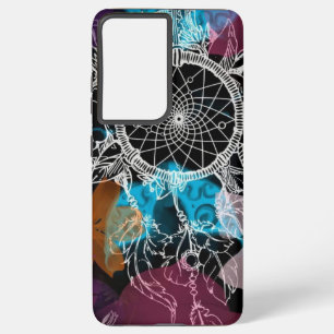 Modern Bold Ugly Floral Pattern Samsung Galaxy Hoesje
