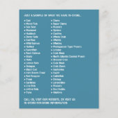 Modern Bold, visser/vrouw, vismarkt Flyer (Achterkant)