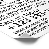 Modern Bold, vliegveld Adverteren Poster (Hoek)