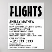 Modern Bold, vliegveld Adverteren Poster (Voorkant)